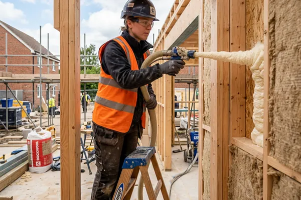 Aislamiento térmico inyectado